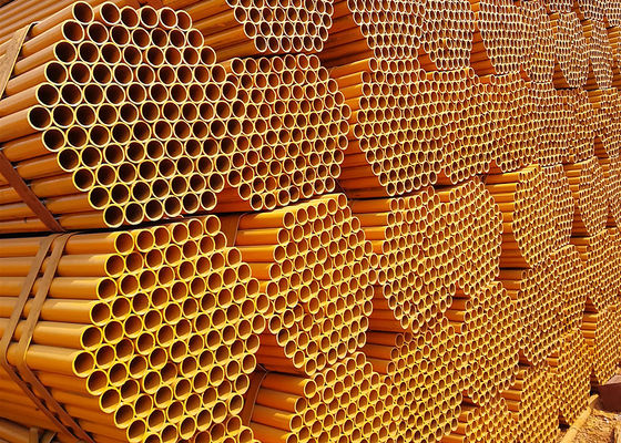 Tube d'échafaudage de noir de tuyau de tube d'échafaudage d'acier à haute limite élastique en dehors de diamètre 1,5 pouces